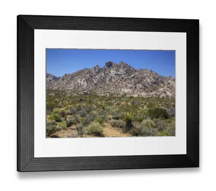 Framed Print : CA, Mojave National Preserve, Granite Mountains Framed Print : CA, Mojave National Preserve, Granite Mountains