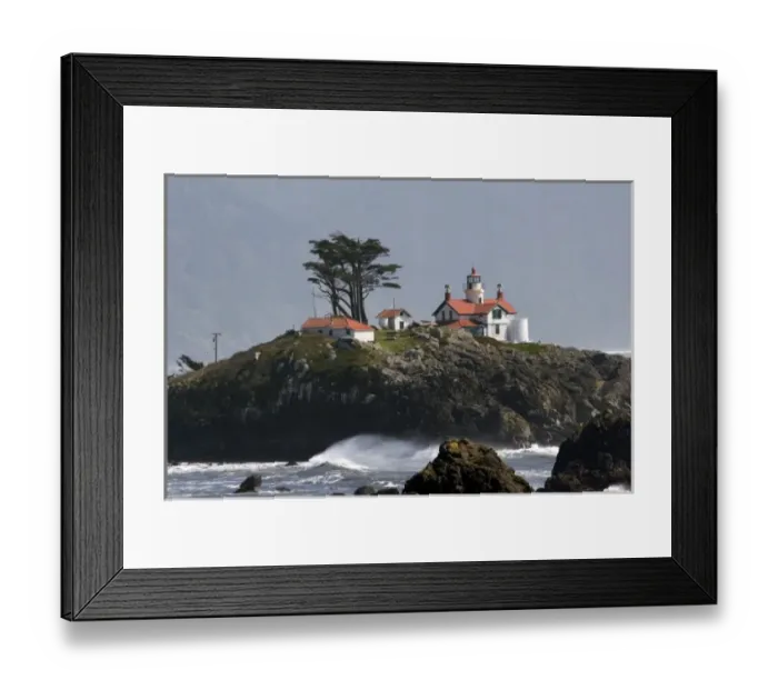 Framed Print : Battery Point Lighthouse at Crescent City, California