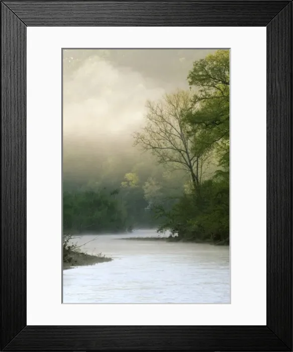 Framed Print : Sunrise through fog viewed from Red Bluff, Mile 102 on the Buffalo River, Buffalo National River Framed Print : Sunrise through fog viewed from Red Bluff, Mile 102 on the Buffalo River, Buffalo National River