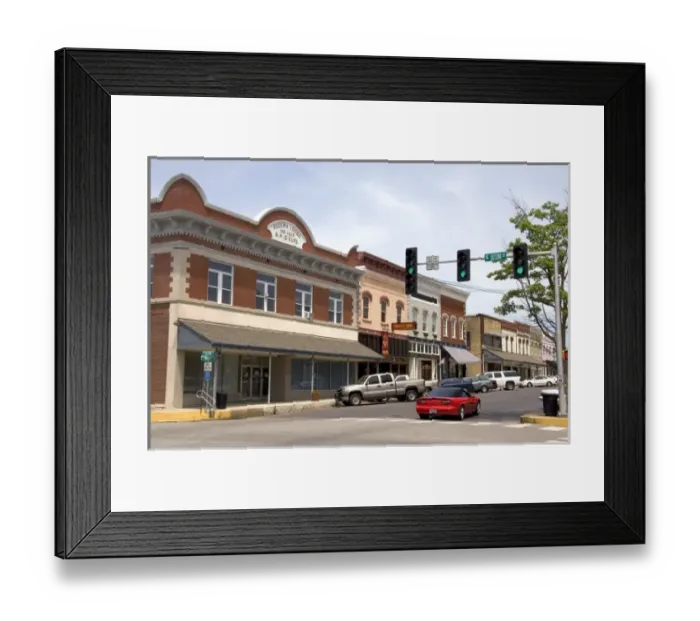 Framed Print : Mainstreet of Rogers, Arkansas Framed Print : Mainstreet of Rogers, Arkansas