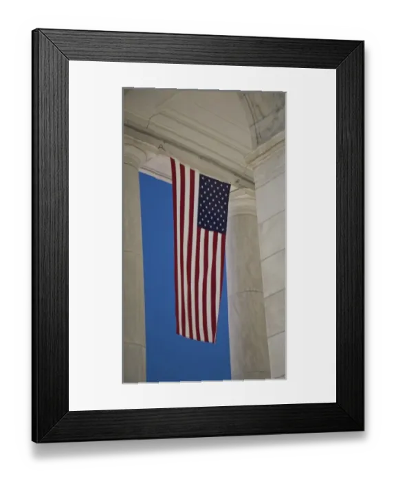 Framed Print : USA, VA, Arlington. American Flags are hung around the Ampitheater located adjacent Framed Print : USA, VA, Arlington. American Flags are hung around the Ampitheater located adjacent