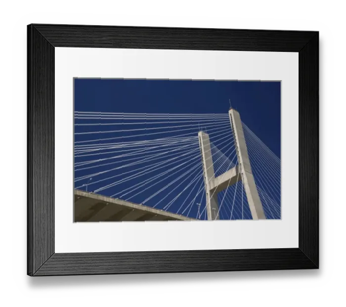 Framed Print : Talmadge Bridge, Savannah, Georgia Framed Print : Talmadge Bridge, Savannah, Georgia
