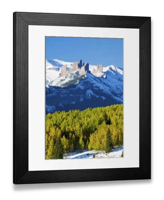 Framed Print : USA, Colorado, Ohio Pass and the Castels With Autumn Color Framed Print : USA, Colorado, Ohio Pass and the Castels With Autumn Color