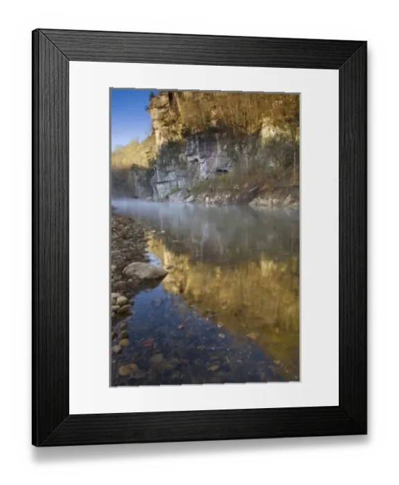 Framed Print : Sunrise at Roark Bluff, Steel Creek access, Buffalo River, Buffalo National River