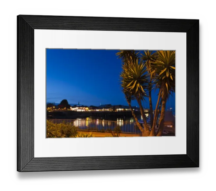 Framed Print : USA, California, Central Coast, Monterey, Fishermans Wharf, evening Framed Print : USA, California, Central Coast, Monterey, Fishermans Wharf, evening