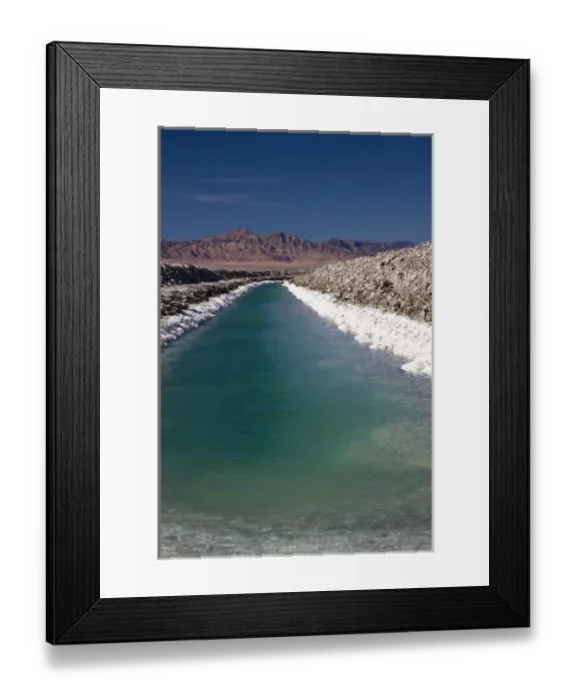 Framed Print : USA, California, Amboy. Salt flats, Bristol Dry Lake, Mojave Desert