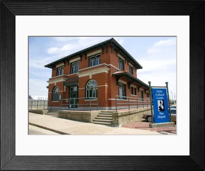 Framed Print : The Delta Cultural Center train depot in Helena, Arkansas