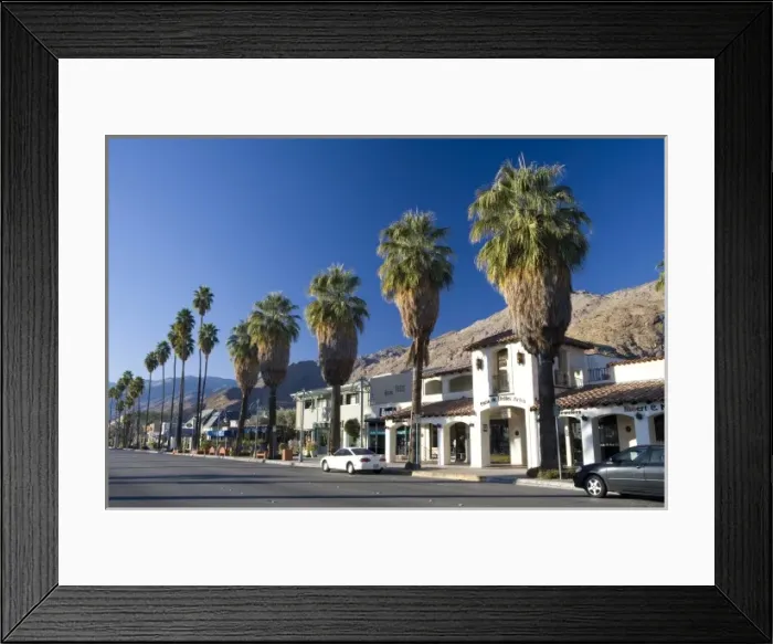 Framed Print : North Palm Canyon Drive in Palm Springs, California Framed Print : North Palm Canyon Drive in Palm Springs, California