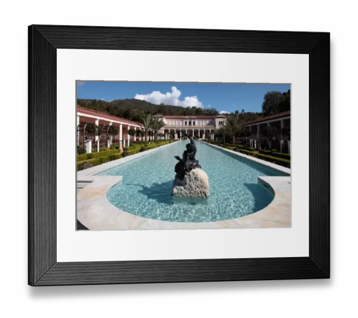 Framed Print : USA, California, Los Angeles, Pacific Palisades, Perstyle and long pool in the main Framed Print : USA, California, Los Angeles, Pacific Palisades, Perstyle and long pool in the main