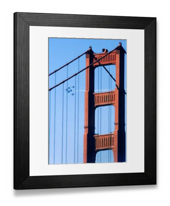 Framed Print : Blue Angels As Seen In Flight Through the Golden Gate Bridge Framed Print : Blue Angels As Seen In Flight Through the Golden Gate Bridge