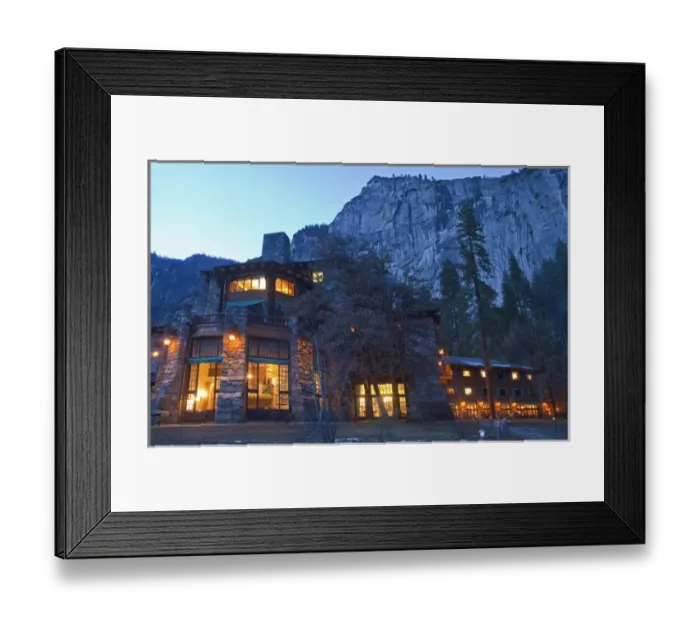 Framed Print : Historic Ahwahnee Lodge in Yosemite National Park, California, USA Framed Print : Historic Ahwahnee Lodge in Yosemite National Park, California, USA