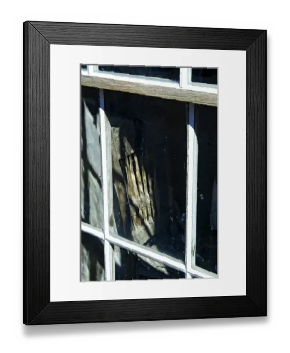 Framed Print : USA, California, Bodie State Historic Park, Old chair seen through window of abandoned building
