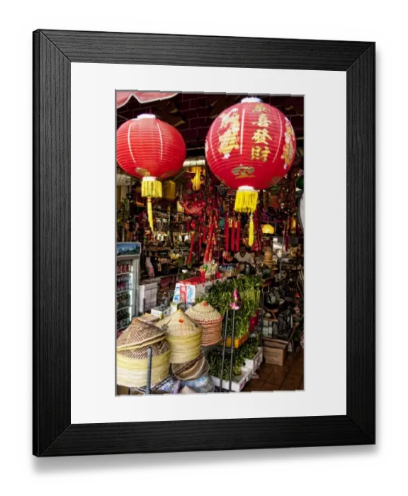 Framed Print : Store entrance in Chinatown, Los Angeles, California Framed Print : Store entrance in Chinatown, Los Angeles, California