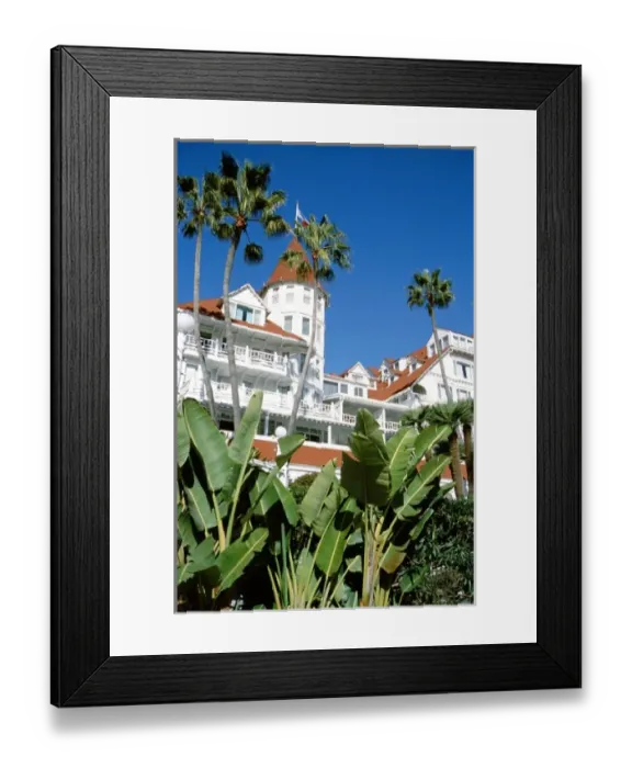 Framed Print : North America, USA, California, San Diego. Historic Hotel Del Coronado