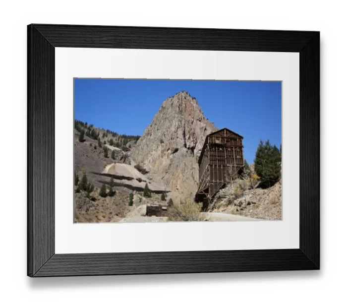 Framed Print : USA, Colorado, Creede, Bachelor Historic Tour, Commodore Mine