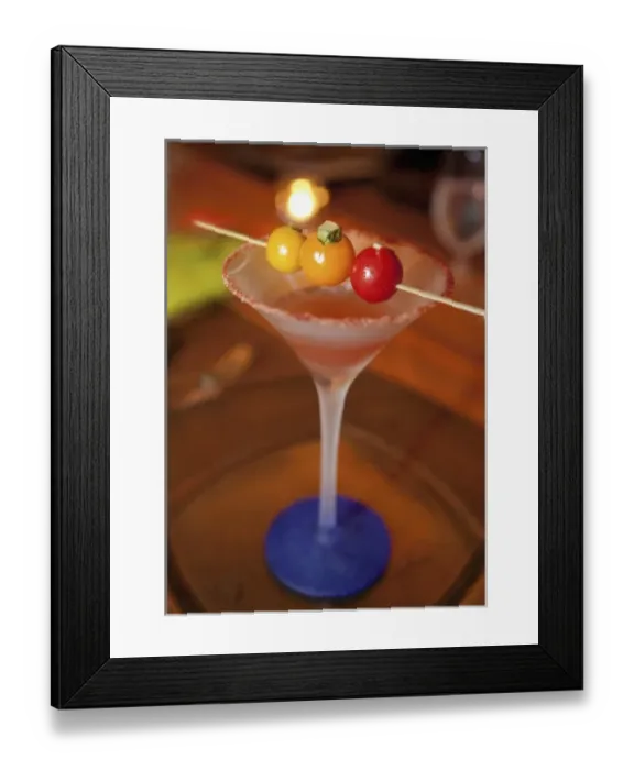 Framed Print : Tomato Martini