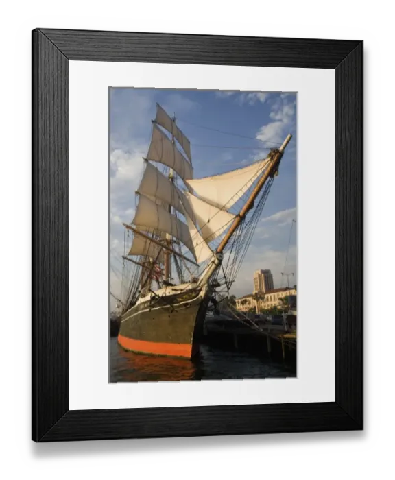 Framed Print : Star of India, 1863 Merchant Sailing ship, Maritime Museum of San Diego, California Framed Print : Star of India, 1863 Merchant Sailing ship, Maritime Museum of San Diego, California