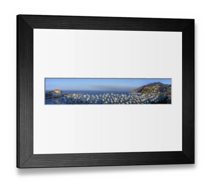 Framed Print : Panoramic view of Catalina Harbor, Catalina Island, California Framed Print : Panoramic view of Catalina Harbor, Catalina Island, California