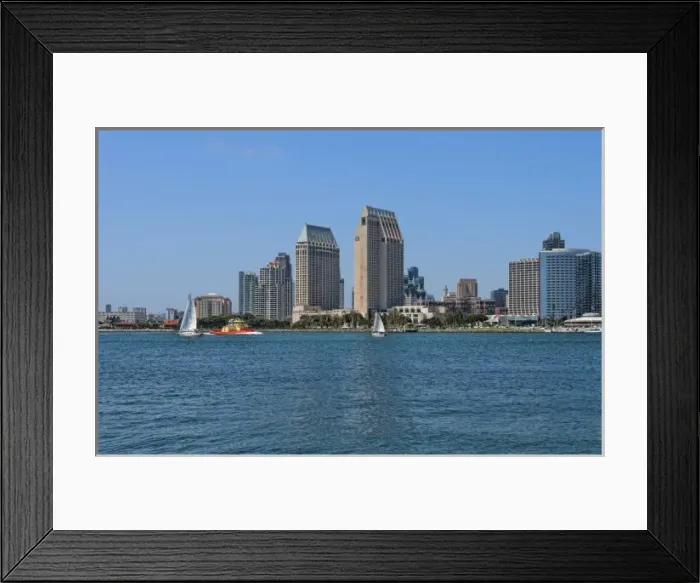 Framed Print : San Diego, California. Skyline from Coronado Island Framed Print : San Diego, California. Skyline from Coronado Island