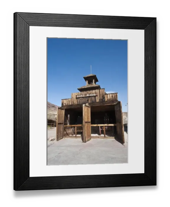 Framed Print : California. Calico Ghost Town near Barstow