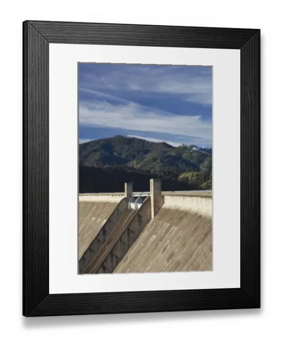Framed Print : USA, California, Northern California, Northern Mountains, Summit City, Shasta Dam