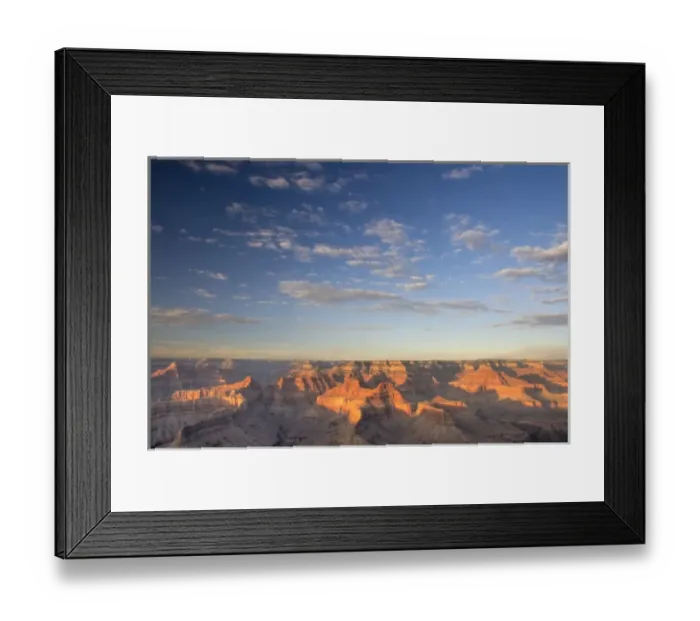 Framed Print : AZ, Arizona, Grand Canyon National Park, South Rim, sunset at Pima Point