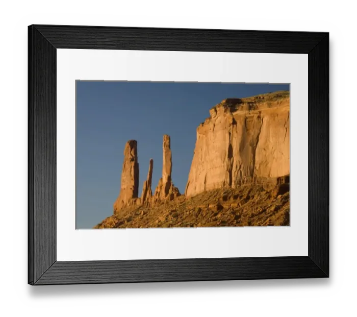 Framed Print : AZ, Monument Valley, Three Sisters Framed Print : AZ, Monument Valley, Three Sisters