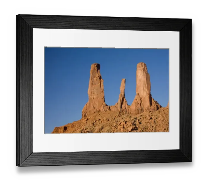 Framed Print : AZ, Monument Valley, Three Sisters Framed Print : AZ, Monument Valley, Three Sisters