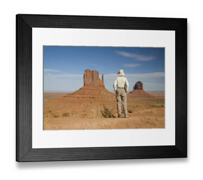 Framed Print : AZ, Monument Valley, The Mittens (MR) Framed Print : AZ, Monument Valley, The Mittens (MR)