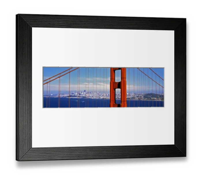 Framed Print : USA, California, Golden Gate Bridge. The Golden Gate Bridge acts as a frame for Framed Print : USA, California, Golden Gate Bridge. The Golden Gate Bridge acts as a frame for