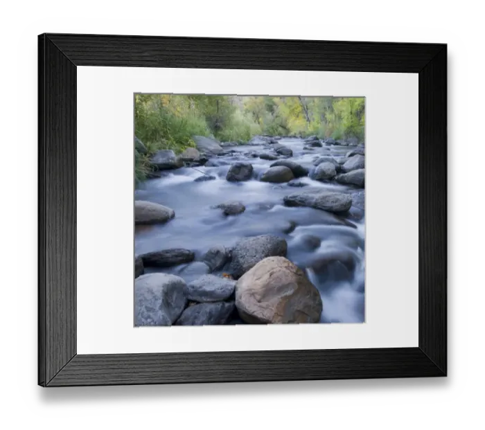Framed Print : AZ, Arizona, Oak Creek Canyon, Grasshopper Point, Oak Creek and trees with fall color Framed Print : AZ, Arizona, Oak Creek Canyon, Grasshopper Point, Oak Creek and trees with fall color