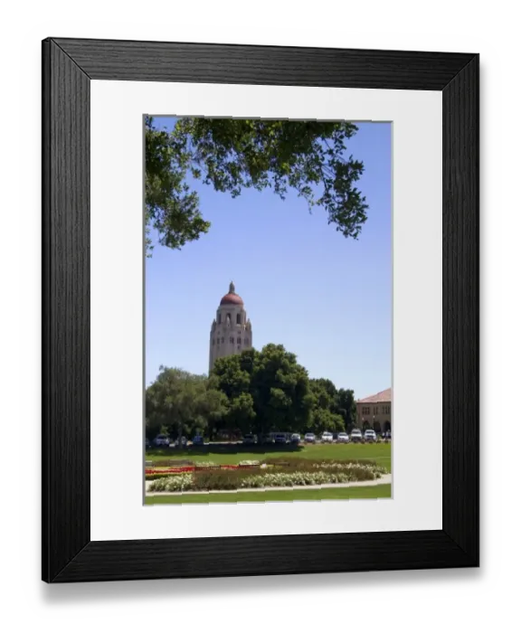Framed Print : Hoover Tower on the Stanford University campus in Palo Alto, California, USA