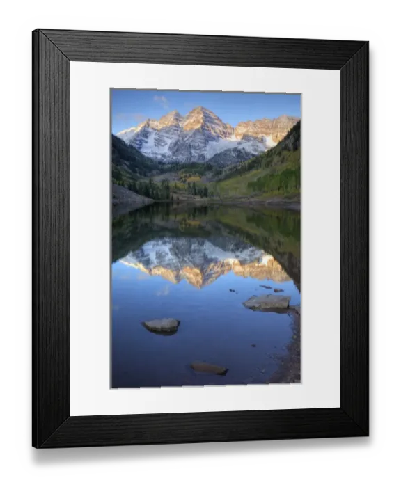 Framed Print : USA, Colorado, Maroon Bells-Snowmass Wilderness, Maroon Bells from Maroon Lake Framed Print : USA, Colorado, Maroon Bells-Snowmass Wilderness, Maroon Bells from Maroon Lake