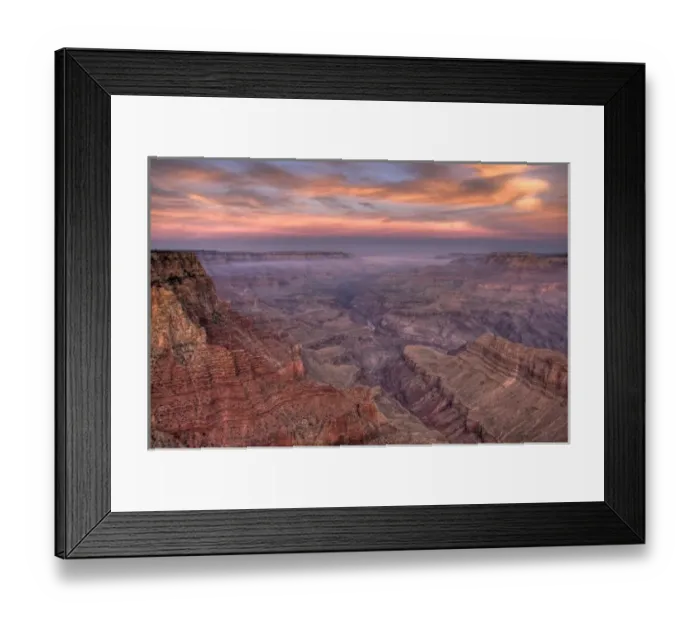 Framed Print : AZ, Arizona, Grand Canyon National Park, South Rim, canyon view at Lipan Point, sunrisre