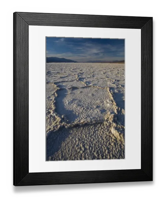Framed Print : Pressure ridges in the salt pan near Badwater, Death Valley N. P. California Framed Print : Pressure ridges in the salt pan near Badwater, Death Valley N. P. California