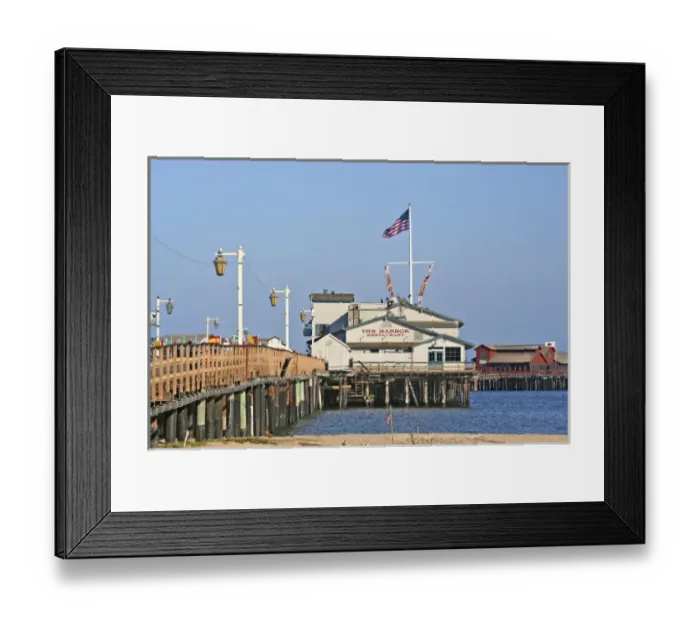 Framed Print : The Harbor Restaurant on pier Santa Barbara California Framed Print : The Harbor Restaurant on pier Santa Barbara California