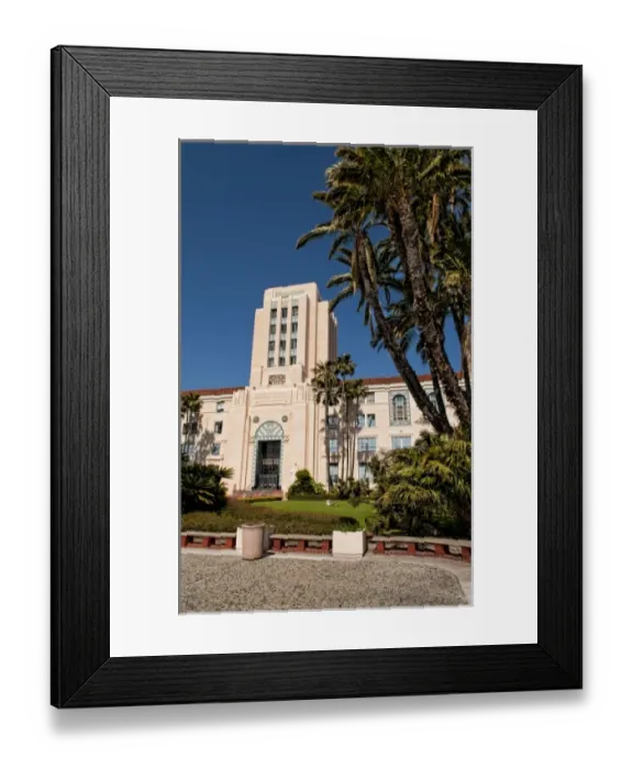 Framed Print : San Diego City Administration Building with 1930s architecture Framed Print : San Diego City Administration Building with 1930s architecture