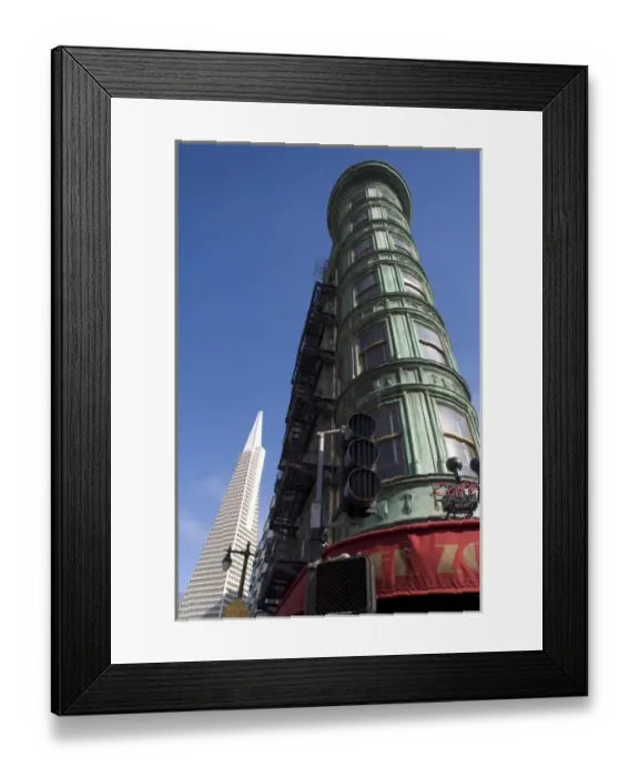 Framed Print : Zoetrope, Transamerica Buildings, San Francisco, California, USA Framed Print : Zoetrope, Transamerica Buildings, San Francisco, California, USA