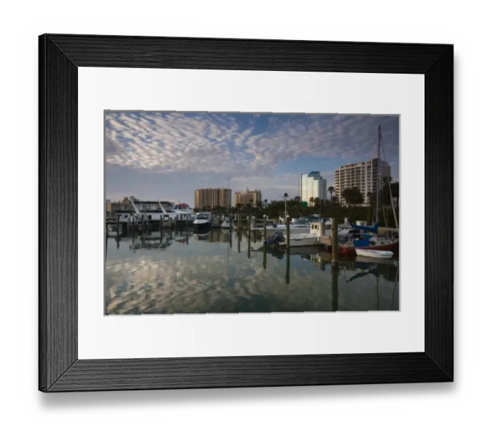 Framed Print : USA, Florida, Sarasota, skyline from Bay Front Park, dusk Framed Print : USA, Florida, Sarasota, skyline from Bay Front Park, dusk