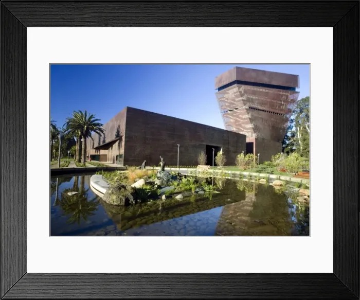 Framed Print : Photo of the de Young Art Museum in San Franciscos Golden Gate Park