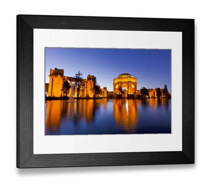 Framed Print : Palace of Fine Arts at dusk in San Francisco, California, USA Framed Print : Palace of Fine Arts at dusk in San Francisco, California, USA