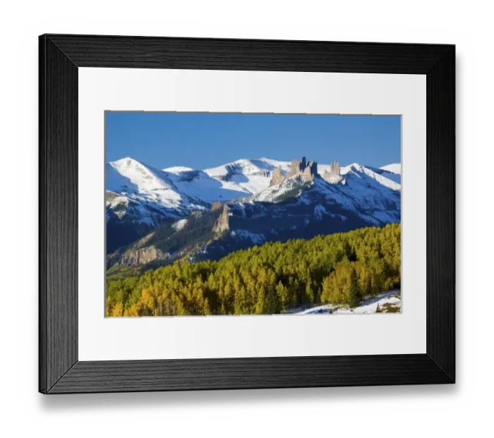 Framed Print : USA, Colorado, Ohio Pass and the Castels With Autumn Color Framed Print : USA, Colorado, Ohio Pass and the Castels With Autumn Color