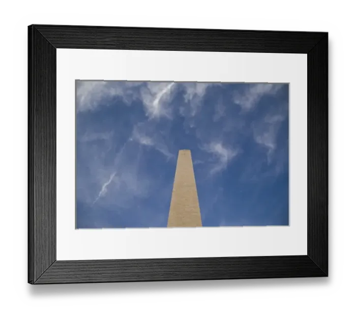 Framed Print : USA, Washington, D. C. A minimal view of the Washington Monument with interesting clouds above Framed Print : USA, Washington, D. C. A minimal view of the Washington Monument with interesting clouds above