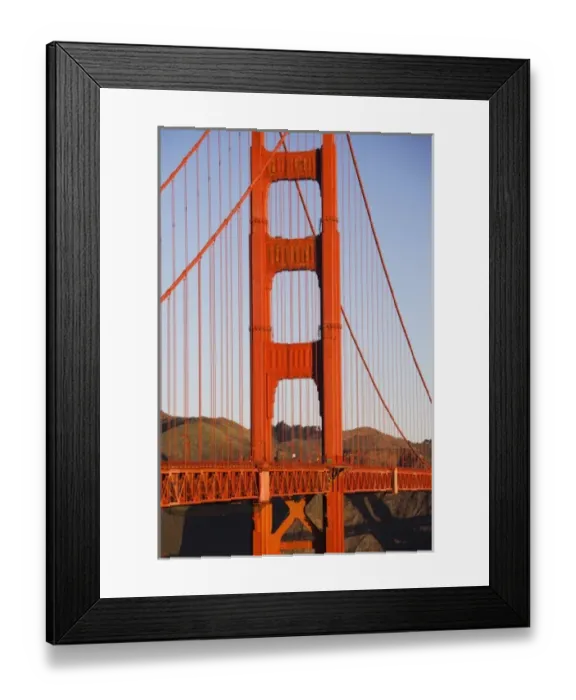 Framed Print : USA, California, San Francisco, Presidio, Golden Gate National Recreation Area, elevated