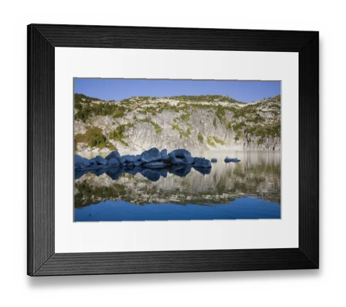 Framed Print : WA, Alpine Lakes Wilderness, Upper Robin Lake, Reflections Framed Print : WA, Alpine Lakes Wilderness, Upper Robin Lake, Reflections