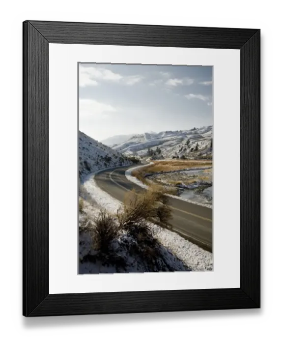 Framed Print : USA, WY, Yellowstone National Park. The main road into the park twists and winds Framed Print : USA, WY, Yellowstone National Park. The main road into the park twists and winds