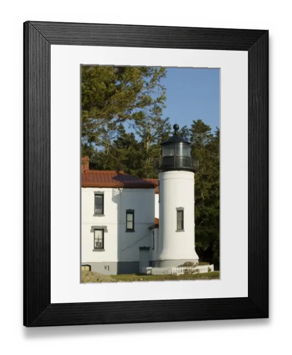 Framed Print : Admiralty Head Lighthouse originally built in 1861. Built new lighthouse 1903 which Framed Print : Admiralty Head Lighthouse originally built in 1861. Built new lighthouse 1903 which