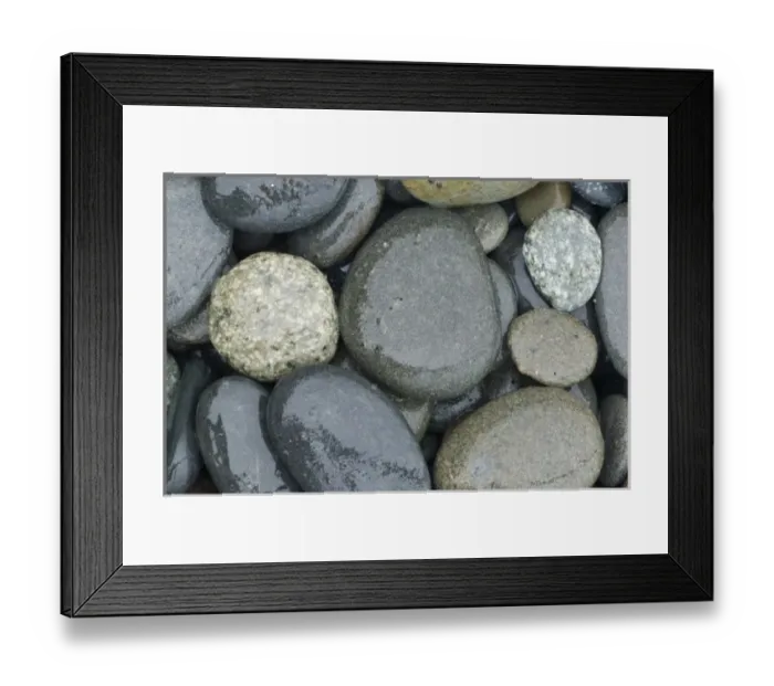 Framed Print : USA, WA, Olympic NP, Rialto Beach, Cobbles on Beach Framed Print : USA, WA, Olympic NP, Rialto Beach, Cobbles on Beach