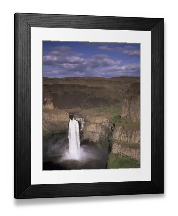 Framed Print : WA, Palouse Falls SP, Palouse Falls, 190 falls from Palouse River