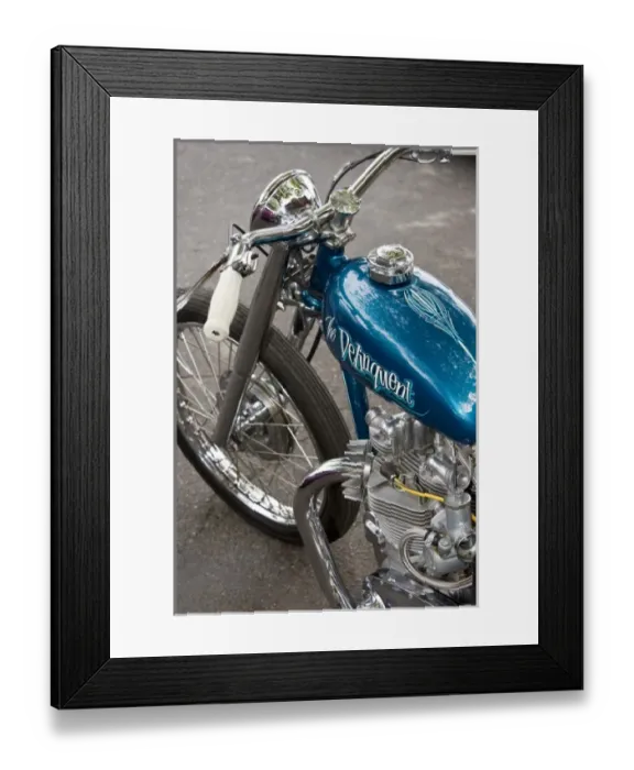 Framed Print : WA, Seattle, classic motorcycle Framed Print : WA, Seattle, classic motorcycle